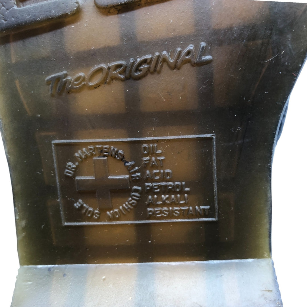 Dr. Martens 8-hole boots Women's 22.5cm genuine leather black type Vintage Second Hand