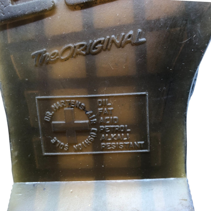 Dr. Martens 8-hole boots Women's 22.5cm genuine leather black type Vintage Second Hand