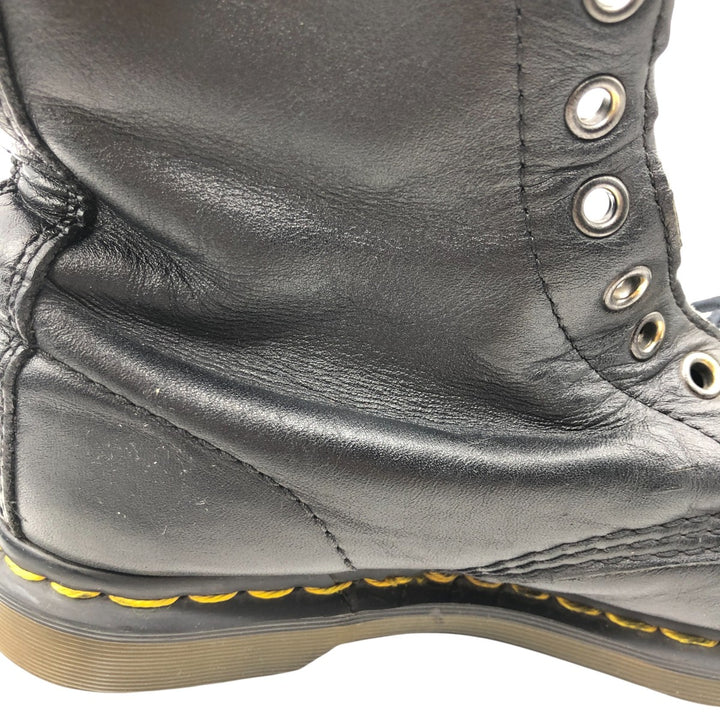 Dr. Martens 8-hole boots Women's 22.5cm genuine leather black type Vintage Second Hand
