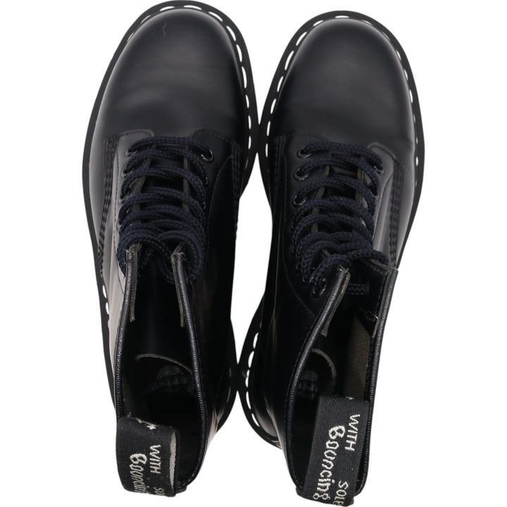 Dr. Martens 8-hole boots 6 Women's 25.0cm genuine leather black type Vintage Second Hand