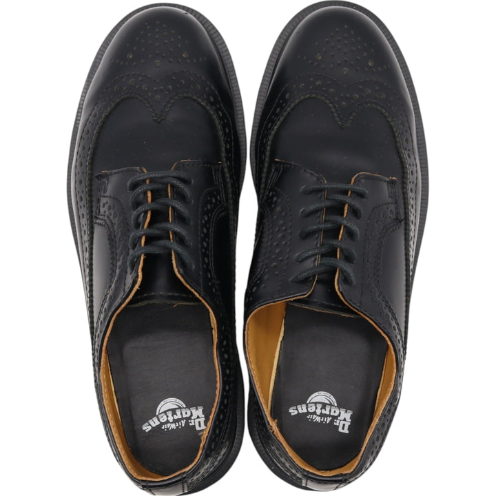 Dr. Martens Wingtip Shoes 6 Women's 25.0cm genuine leather black type Vintage Second Hand