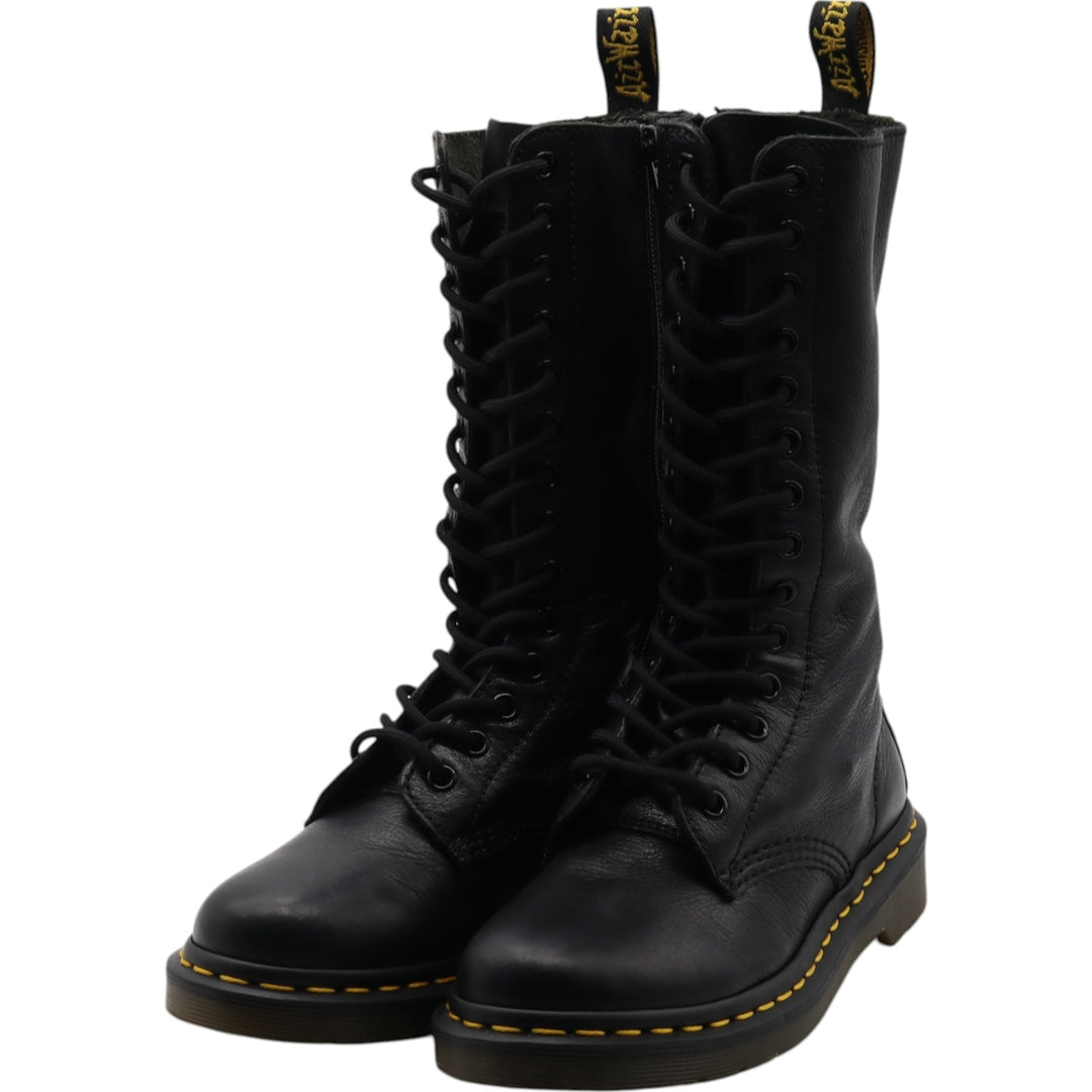Dr. Martens 1B99 Side Zip 14 Hole Boots 3 Women's 22.0cm genuine leather black type Vintage Second Hand