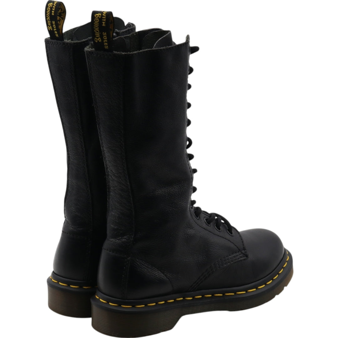 Dr. Martens 1B99 Side Zip 14 Hole Boots 3 Women's 22.0cm genuine leather black type Vintage Second Hand