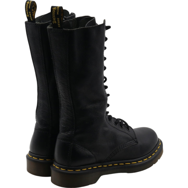 Dr. Martens 1B99 Side Zip 14 Hole Boots 3 Women's 22.0cm genuine leather black type Vintage Second Hand