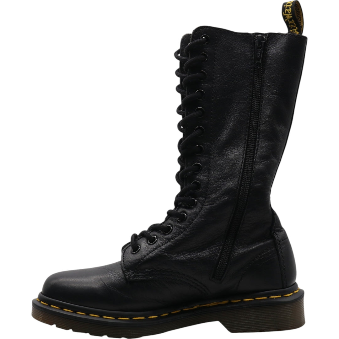 Dr. Martens 1B99 Side Zip 14 Hole Boots 3 Women's 22.0cm genuine leather black type Vintage Second Hand
