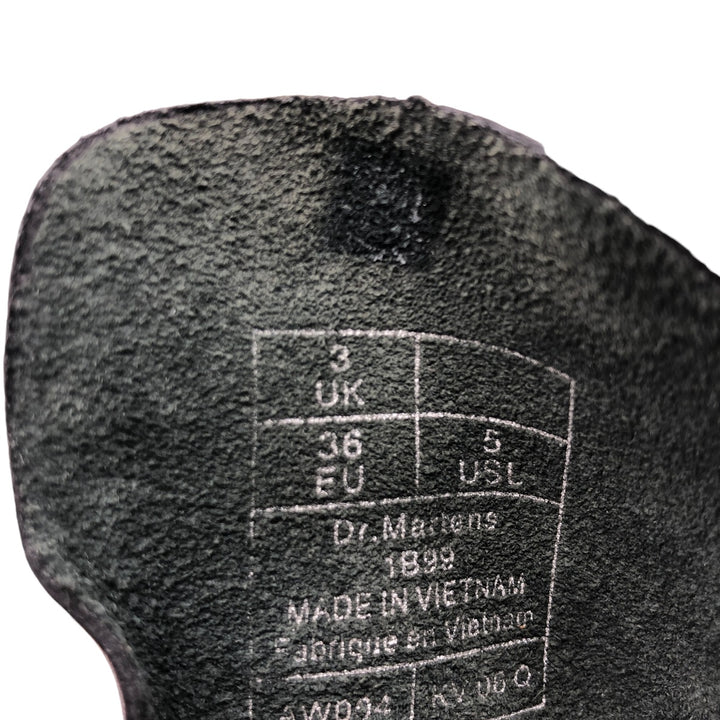 Dr. Martens 1B99 Side Zip 14 Hole Boots 3 Women's 22.0cm genuine leather black type Vintage Second Hand