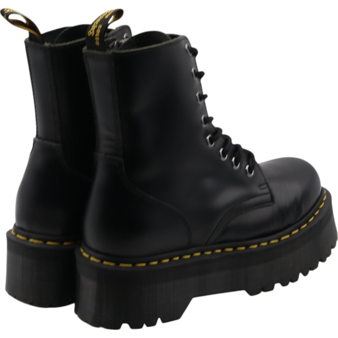 Dr. Martens thick sole side zip 8 hole boots 4 Women's 23.0cm genuine leather black type Vintage Second Hand