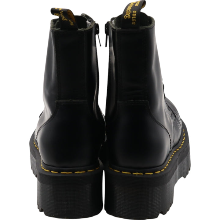 Dr. Martens thick sole side zip 8 hole boots 4 Women's 23.0cm genuine leather black type Vintage Second Hand