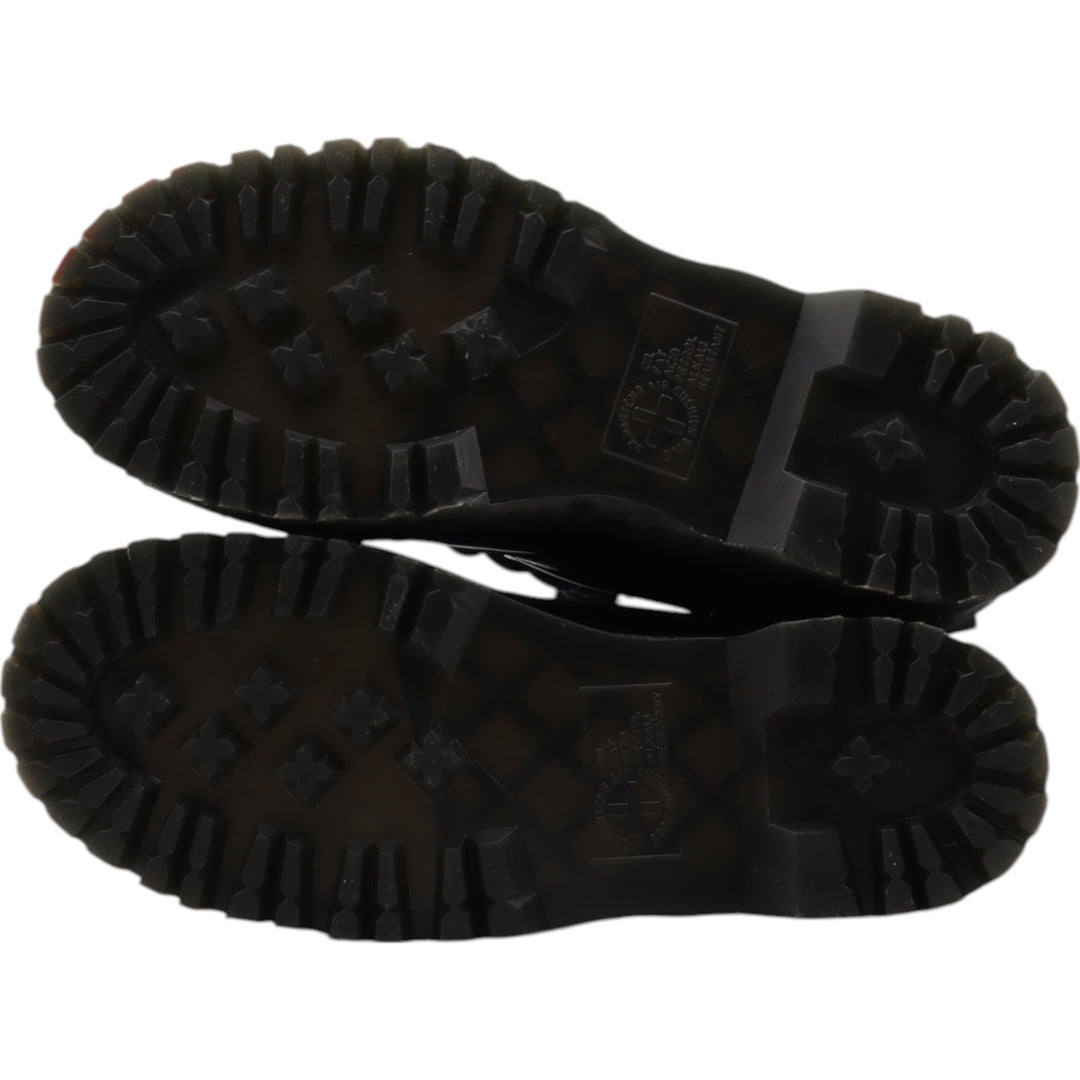 Dr. Martens thick sole side zip 8 hole boots 4 Women's 23.0cm genuine leather black type Vintage Second Hand