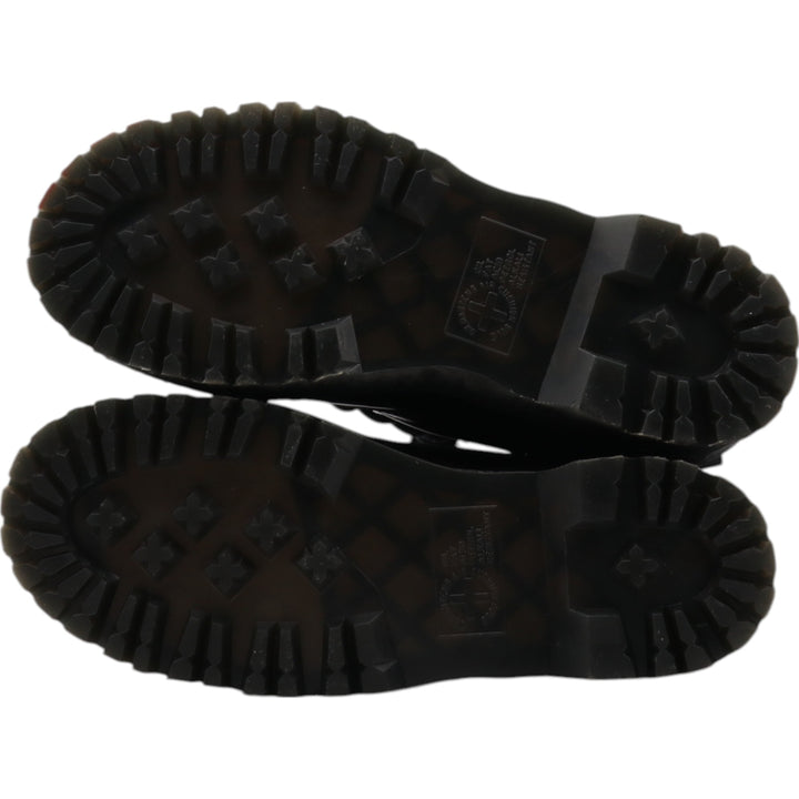 Dr. Martens thick sole side zip 8 hole boots 4 Women's 23.0cm genuine leather black type Vintage Second Hand