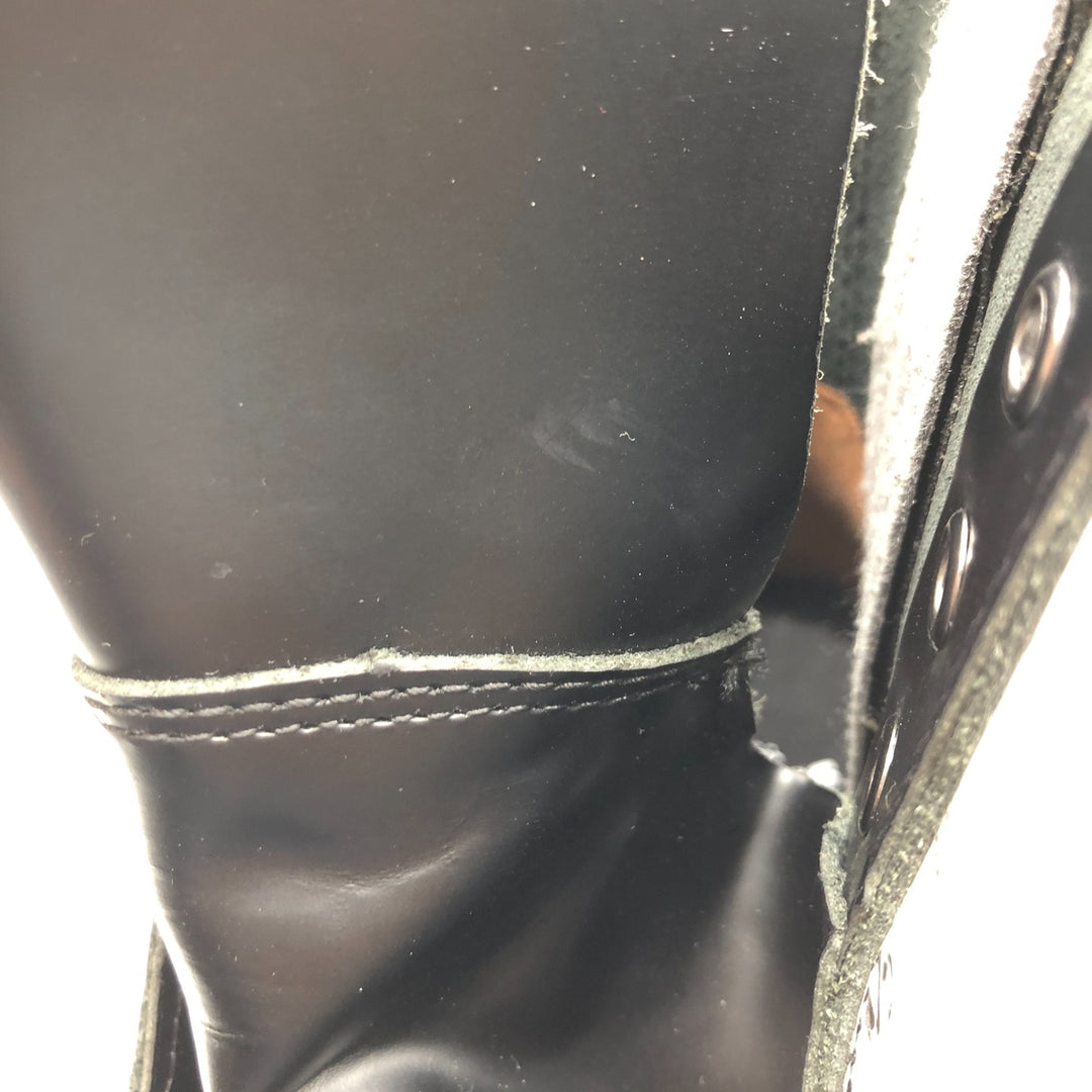 Dr. Martens thick sole side zip 8 hole boots 4 Women's 23.0cm genuine leather black type Vintage Second Hand