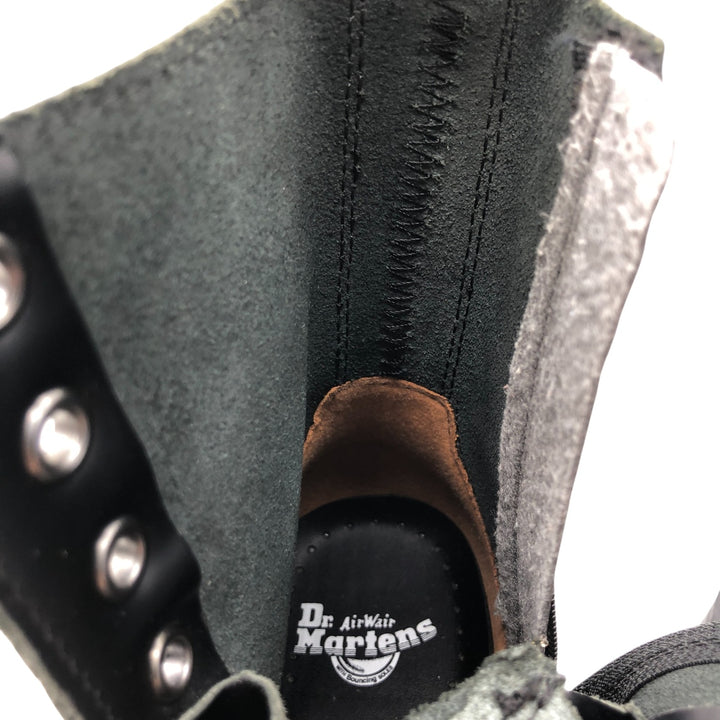 Dr. Martens thick sole side zip 8 hole boots 4 Women's 23.0cm genuine leather black type Vintage Second Hand