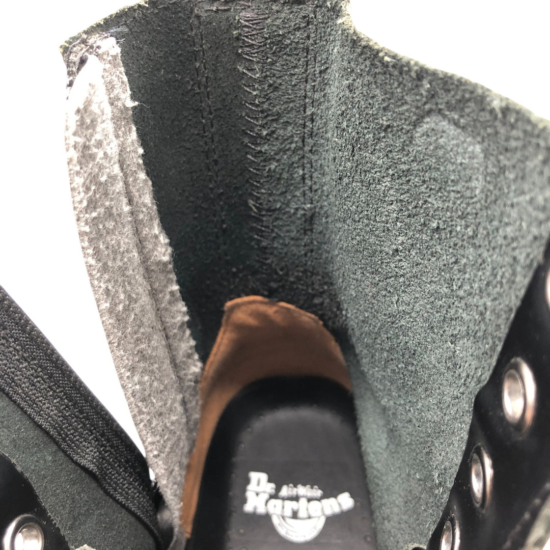 Dr. Martens thick sole side zip 8 hole boots 4 Women's 23.0cm genuine leather black type Vintage Second Hand