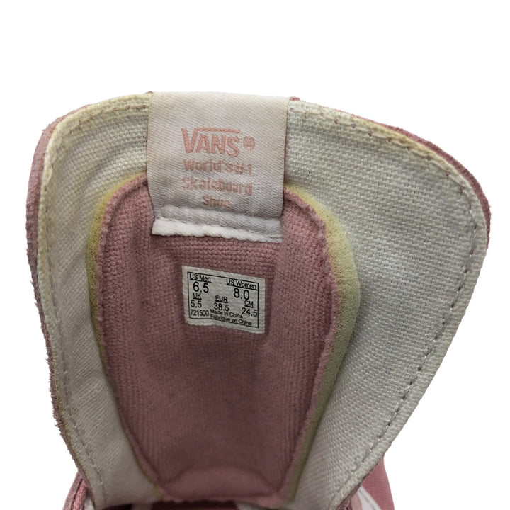 VANS SK8-HI high-top sneakers 8.0 Women's 24.5cm unclear pink type Vintage Second Hand