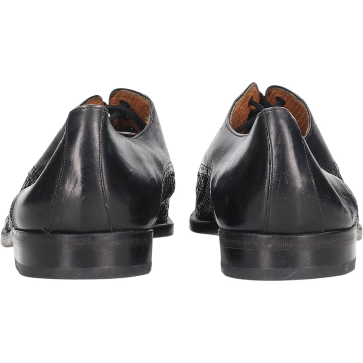 Mezlan Braided Straight Tip Shoes, Size 9M Men's 27.0cm unclear black type Vintage Second Hand