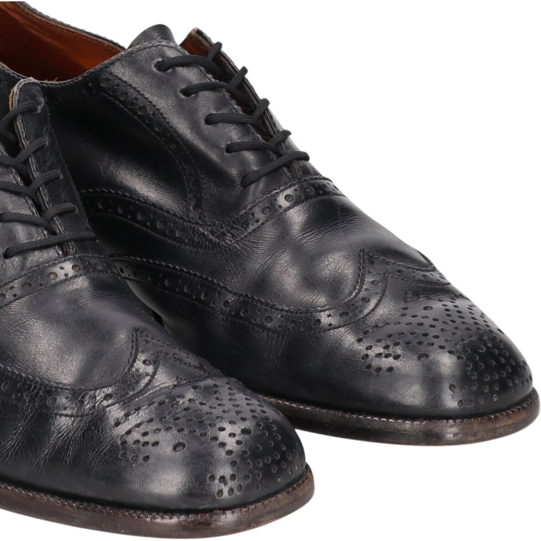 Bally Semi-brogue Wingtip Shoes 9 1/2E Men's 11" equivalent /saa014186 Men's 28.0cm genuine leather black type Vintage Second Hand