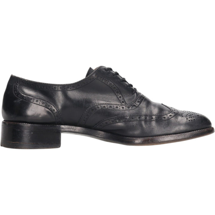 Bally Semi-brogue Wingtip Shoes 9 1/2E Men's 11" equivalent /saa014186 Men's 28.0cm genuine leather black type Vintage Second Hand