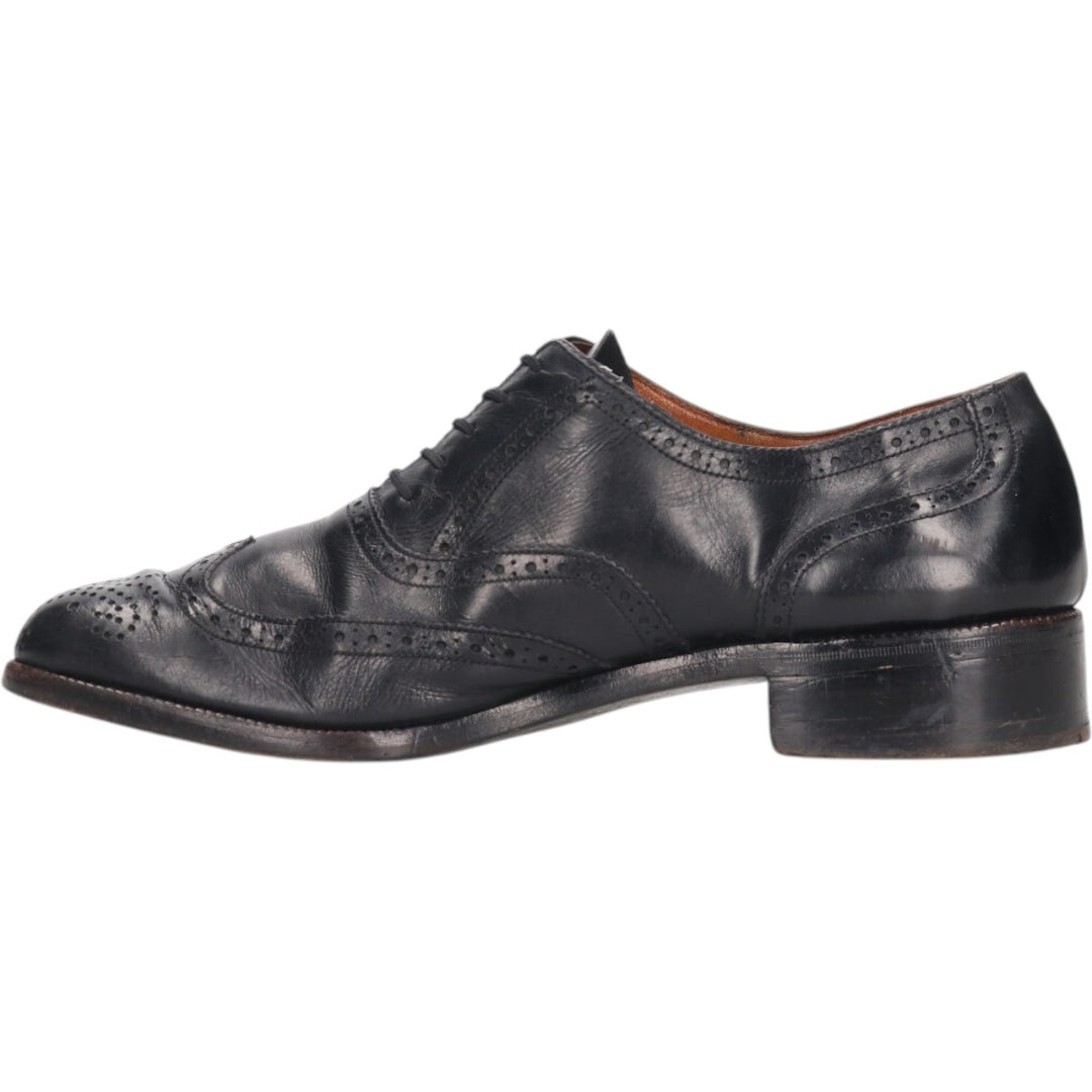 Bally Semi-brogue Wingtip Shoes 9 1/2E Men's 11" equivalent /saa014186 Men's 28.0cm genuine leather black type Vintage Second Hand