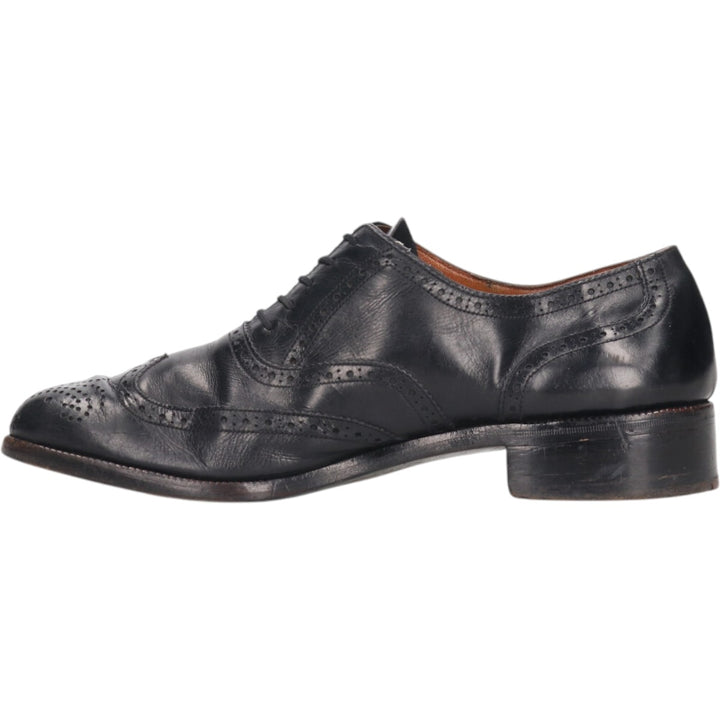 Bally Semi-brogue Wingtip Shoes 9 1/2E Men's 11" equivalent /saa014186 Men's 28.0cm genuine leather black type Vintage Second Hand