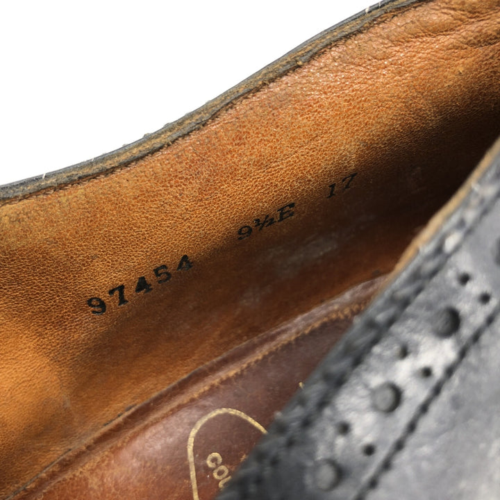 Bally Semi-brogue Wingtip Shoes 9 1/2E Men's 11" equivalent /saa014186 Men's 28.0cm genuine leather black type Vintage Second Hand