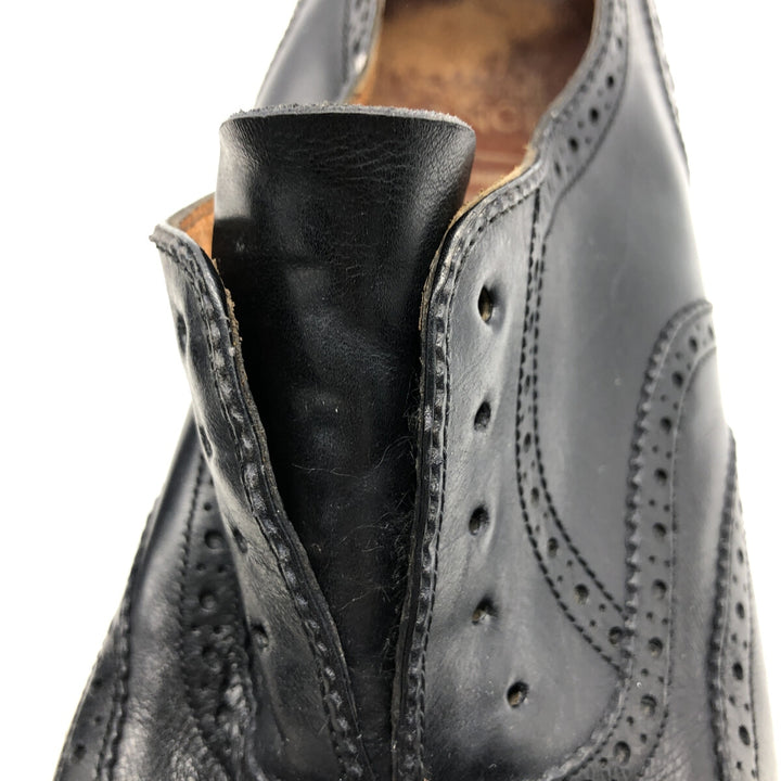 Bally Semi-brogue Wingtip Shoes 9 1/2E Men's 11" equivalent /saa014186 Men's 28.0cm genuine leather black type Vintage Second Hand