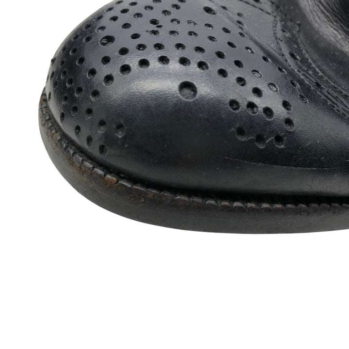 Bally Semi-brogue Wingtip Shoes 9 1/2E Men's 11" equivalent /saa014186 Men's 28.0cm genuine leather black type Vintage Second Hand