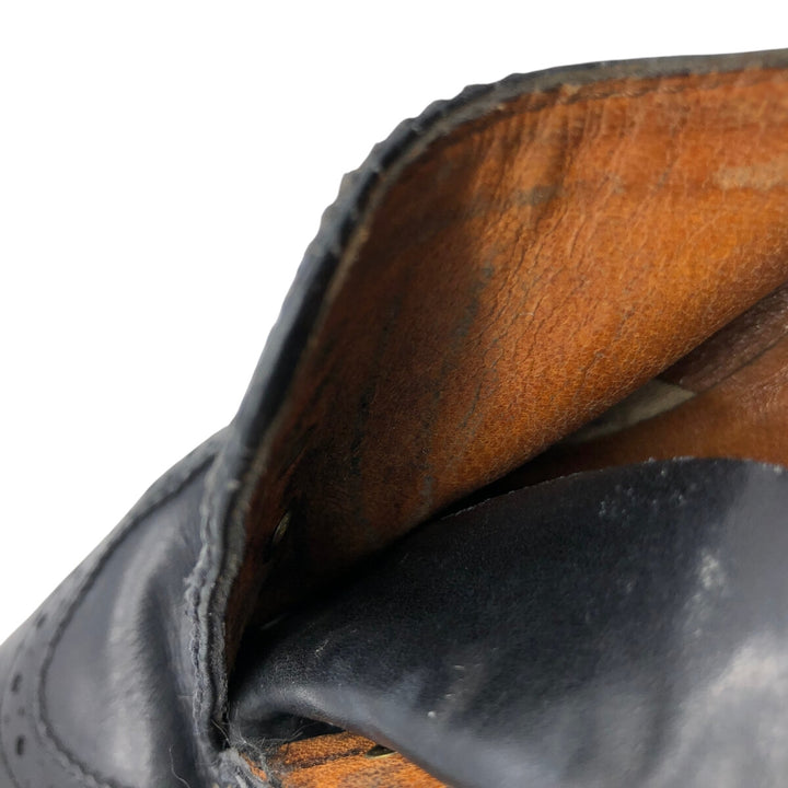 Bally Semi-brogue Wingtip Shoes 9 1/2E Men's 11" equivalent /saa014186 Men's 28.0cm genuine leather black type Vintage Second Hand