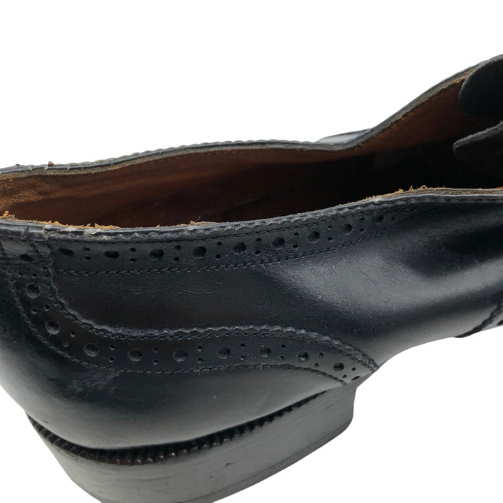 Bally Semi-brogue Wingtip Shoes 9 1/2E Men's 11" equivalent /saa014186 Men's 28.0cm genuine leather black type Vintage Second Hand