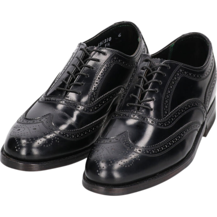 Florsheim IMPERIAL QUALITY Wingtip Shoes 6 1/2 Women's 23.5cm genuine leather black type Vintage Second Hand
