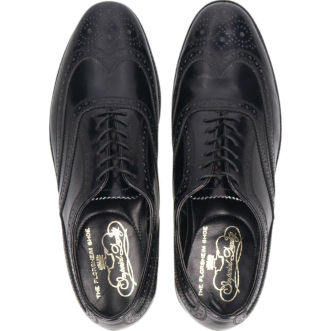 Florsheim IMPERIAL QUALITY Wingtip Shoes 6 1/2 Women's 23.5cm genuine leather black type Vintage Second Hand