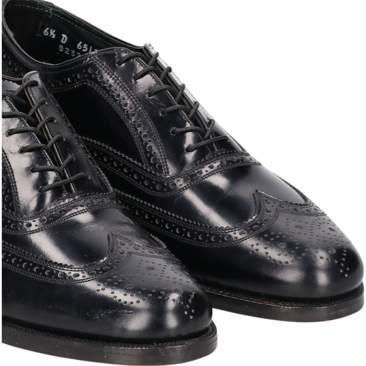 Florsheim IMPERIAL QUALITY Wingtip Shoes 6 1/2 Women's 23.5cm genuine leather black type Vintage Second Hand