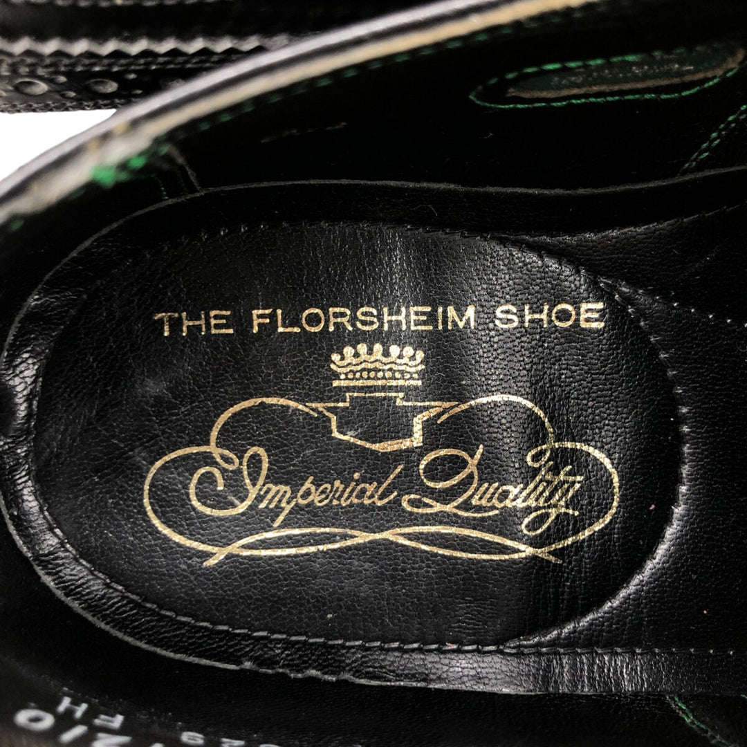 Florsheim IMPERIAL QUALITY Wingtip Shoes 6 1/2 Women's 23.5cm genuine leather black type Vintage Second Hand