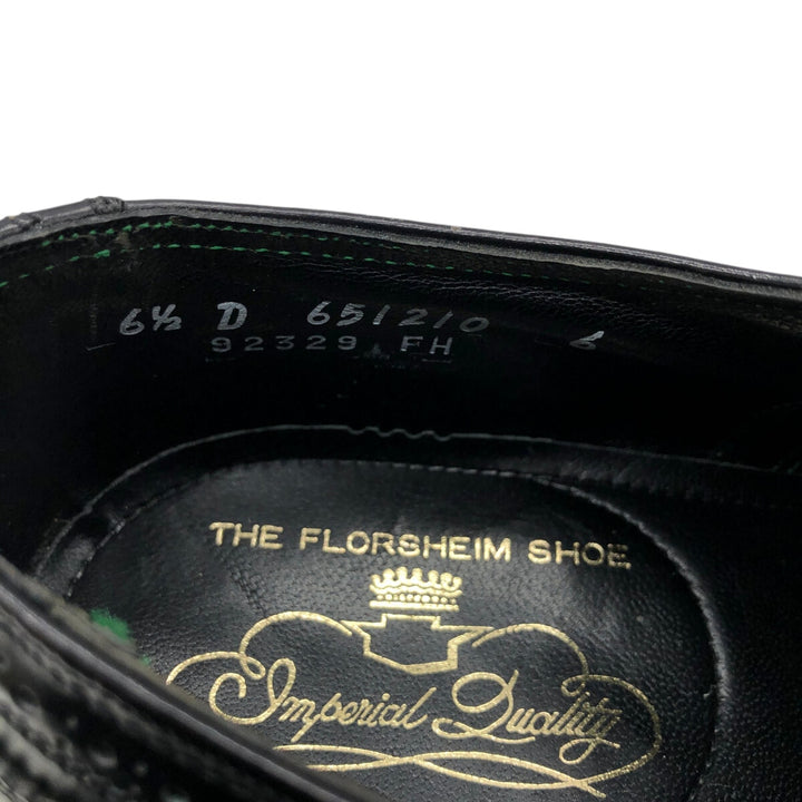 Florsheim IMPERIAL QUALITY Wingtip Shoes 6 1/2 Women's 23.5cm genuine leather black type Vintage Second Hand