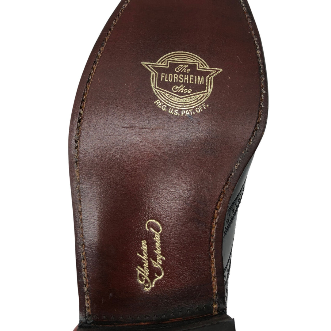 Florsheim IMPERIAL QUALITY Wingtip Shoes 6 1/2 Women's 23.5cm genuine leather black type Vintage Second Hand