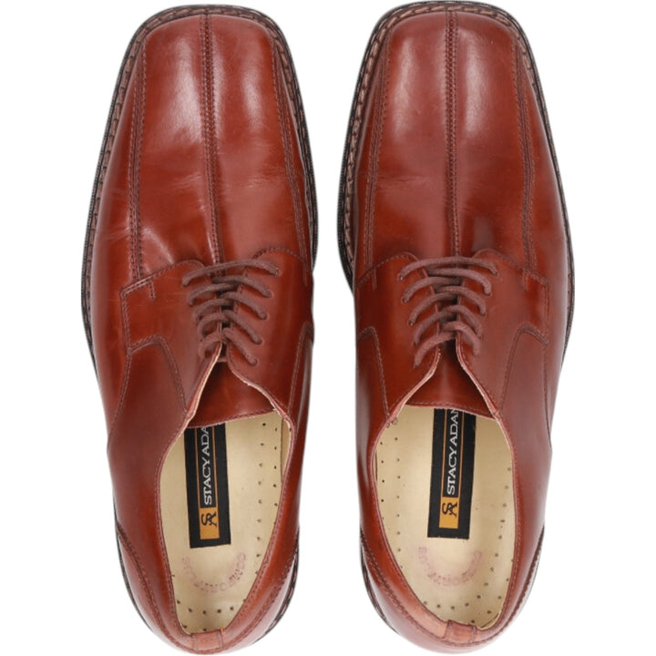 STACY ADAMS Square Toe Leather Shoes 10M Men's 28.0cm genuine leather brown type Vintage Second Hand