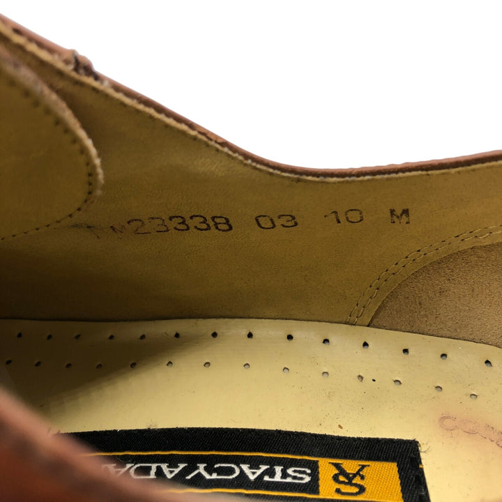 STACY ADAMS Square Toe Leather Shoes 10M Men's 28.0cm genuine leather brown type Vintage Second Hand