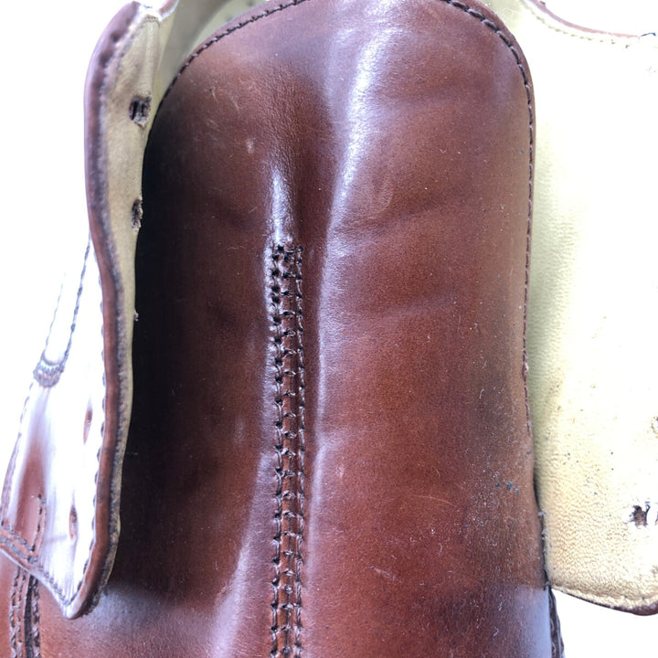 STACY ADAMS Square Toe Leather Shoes 10M Men's 28.0cm genuine leather brown type Vintage Second Hand