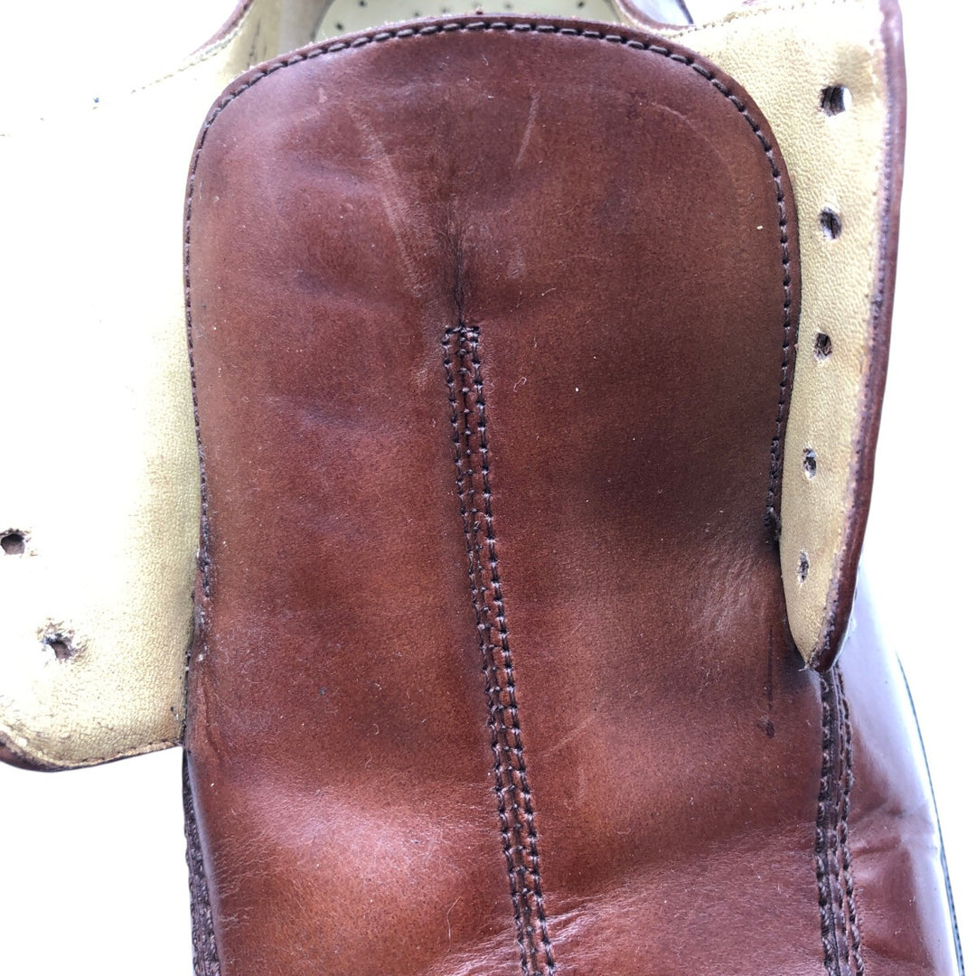 STACY ADAMS Square Toe Leather Shoes 10M Men's 28.0cm genuine leather brown type Vintage Second Hand