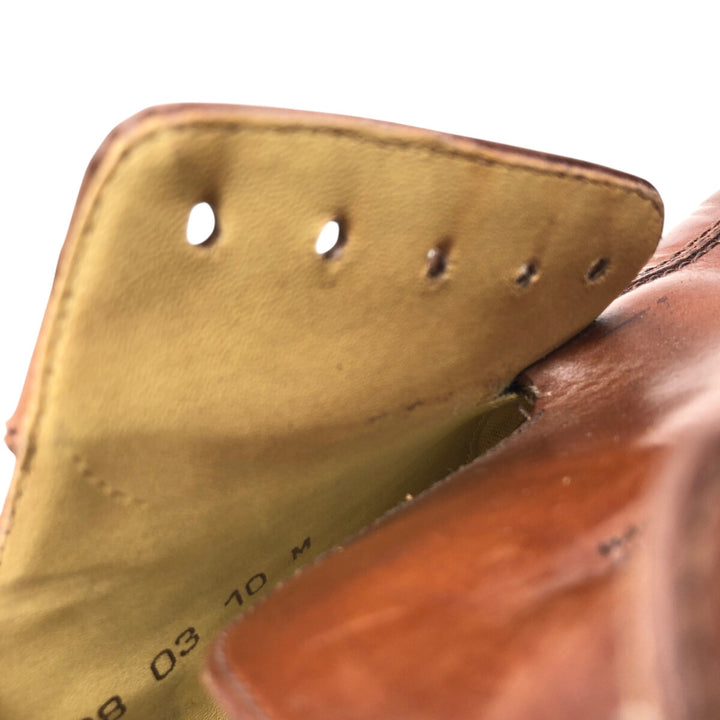 STACY ADAMS Square Toe Leather Shoes 10M Men's 28.0cm genuine leather brown type Vintage Second Hand