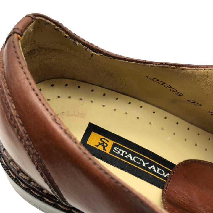 STACY ADAMS Square Toe Leather Shoes 10M Men's 28.0cm genuine leather brown type Vintage Second Hand