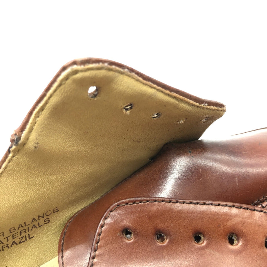 STACY ADAMS Square Toe Leather Shoes 10M Men's 28.0cm genuine leather brown type Vintage Second Hand