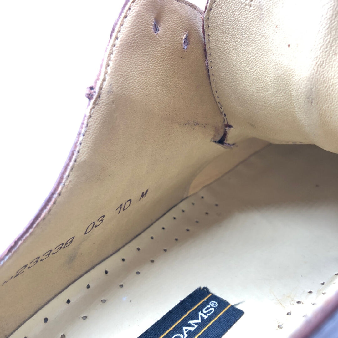 STACY ADAMS Square Toe Leather Shoes 10M Men's 28.0cm genuine leather brown type Vintage Second Hand