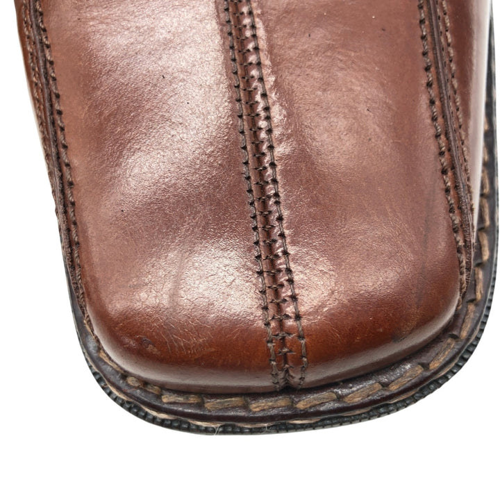 STACY ADAMS Square Toe Leather Shoes 10M Men's 28.0cm genuine leather brown type Vintage Second Hand
