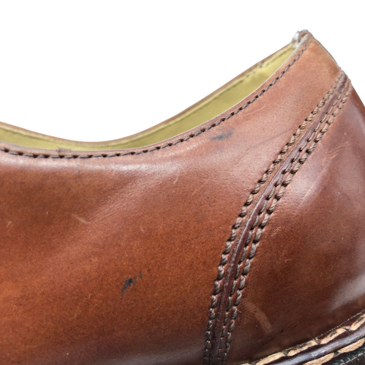 STACY ADAMS Square Toe Leather Shoes 10M Men's 28.0cm genuine leather brown type Vintage Second Hand