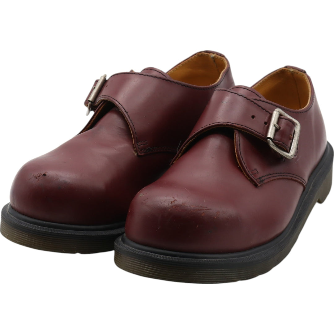 Dr. Martens Monk Strap Shoes 5 Women's 24.0cm genuine leather wine-red Vintage Second Hand