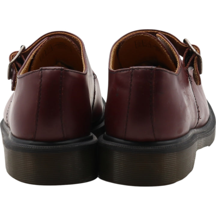 Dr. Martens Monk Strap Shoes 5 Women's 24.0cm genuine leather wine-red Vintage Second Hand