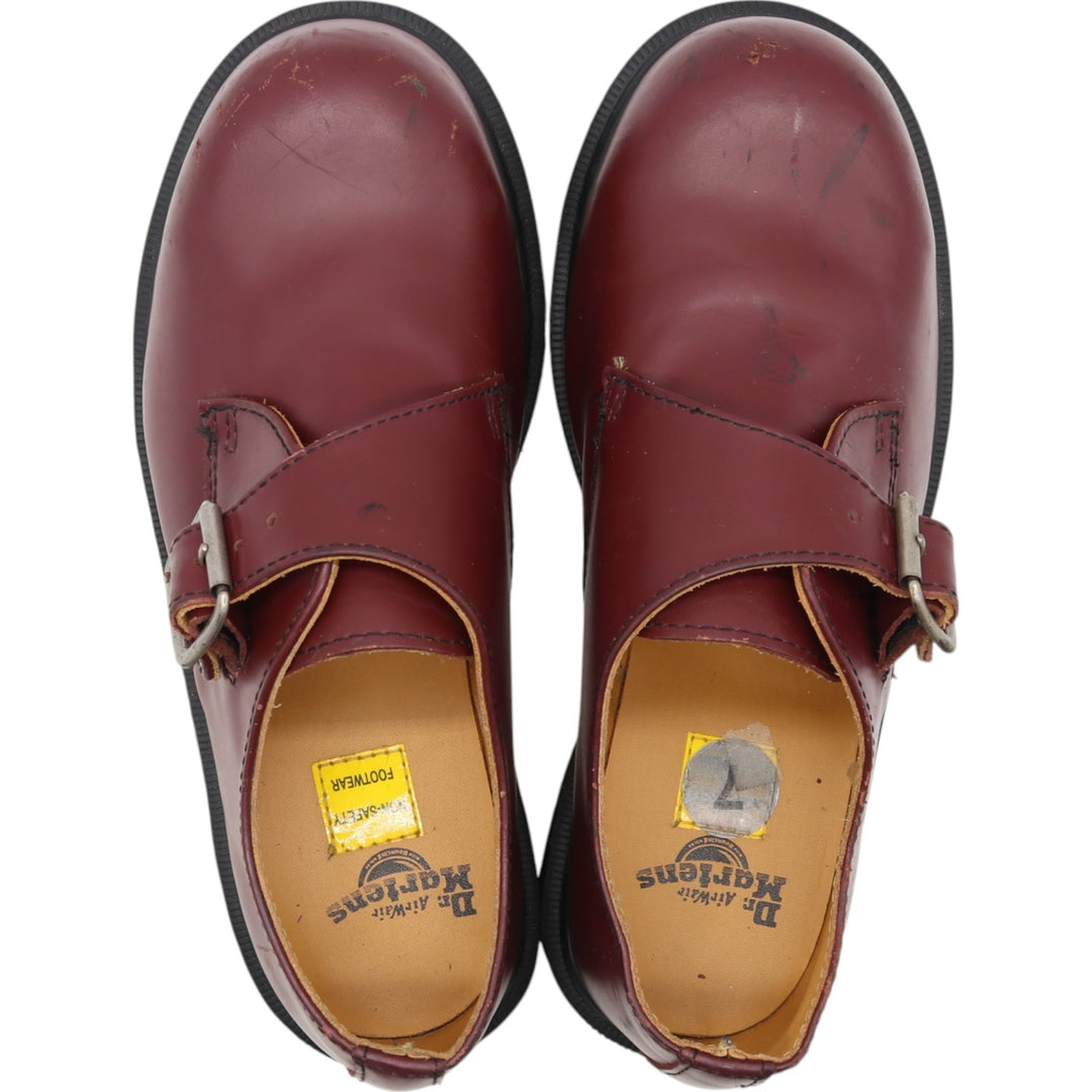Dr. Martens Monk Strap Shoes 5 Women's 24.0cm genuine leather wine-red Vintage Second Hand