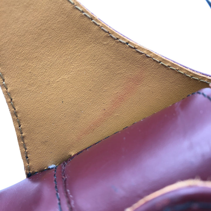 Dr. Martens Monk Strap Shoes 5 Women's 24.0cm genuine leather wine-red Vintage Second Hand