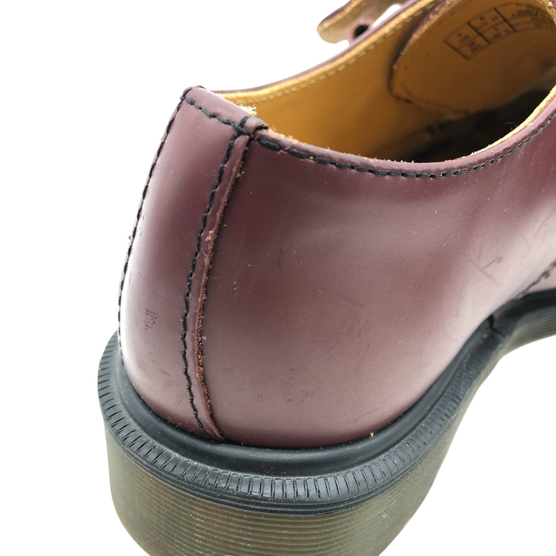Dr. Martens Monk Strap Shoes 5 Women's 24.0cm genuine leather wine-red Vintage Second Hand