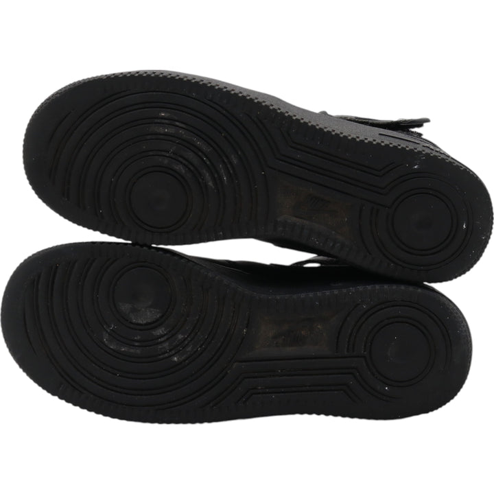 Nike Air Force 1 Mid Sneakers 6Y Women's 24.5cm Synthetic leather black type Vintage Second Hand